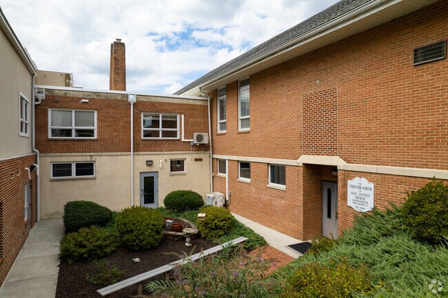 The Christian School Of Grace Baptist Church also has a small courtyard for students and staff.