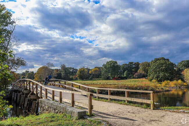 Battle Road Trail is a popular scenic route at Minuteman National Historic Park in Concord.