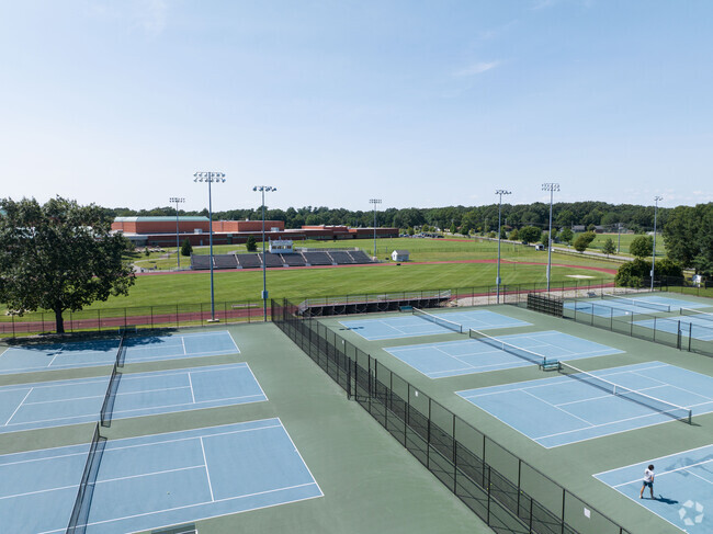 Longmeadow High School has great tennis courts and more for your kids.