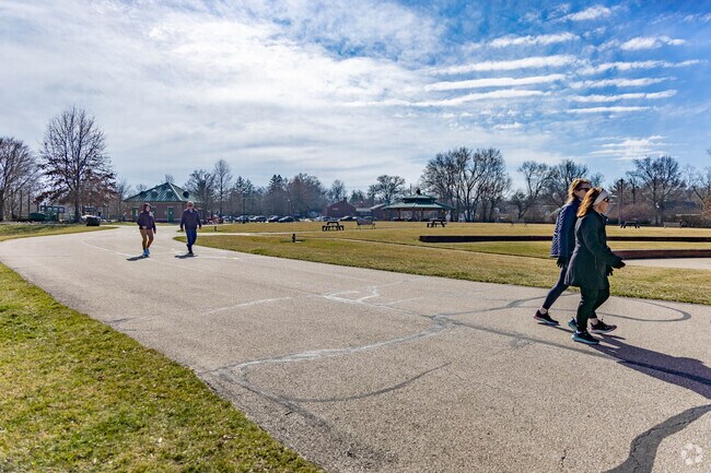 Beech Acres Park features a trail that is the perfect place to get some exercise in Fruit Hill