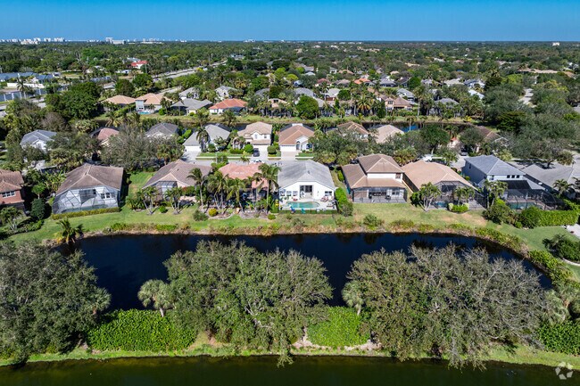 Homes in Autumn Woods are built lakeside offering privacy and scenic views.