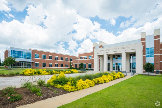 Spartanburg High School, which received an A- rating on Niche.com, has an exquisite campus.