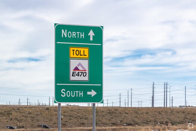 E-470 makes getting downtown a breeze from the Carriage Place neighborhood.