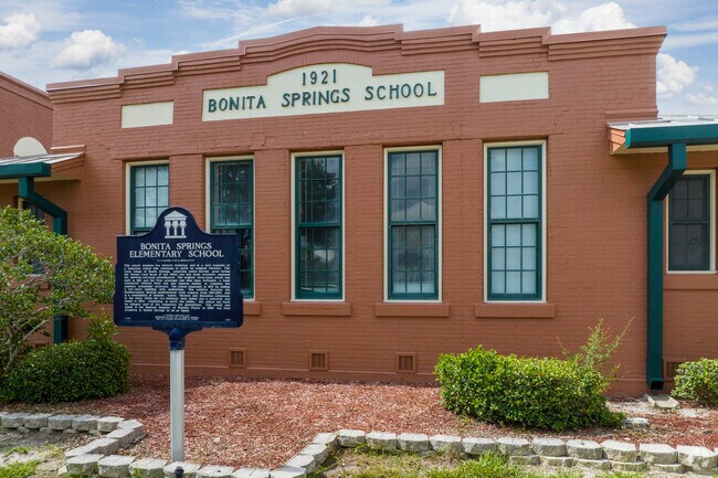 Bonita Springs Elementary School was the first school in Bonita Springs, built in 1921