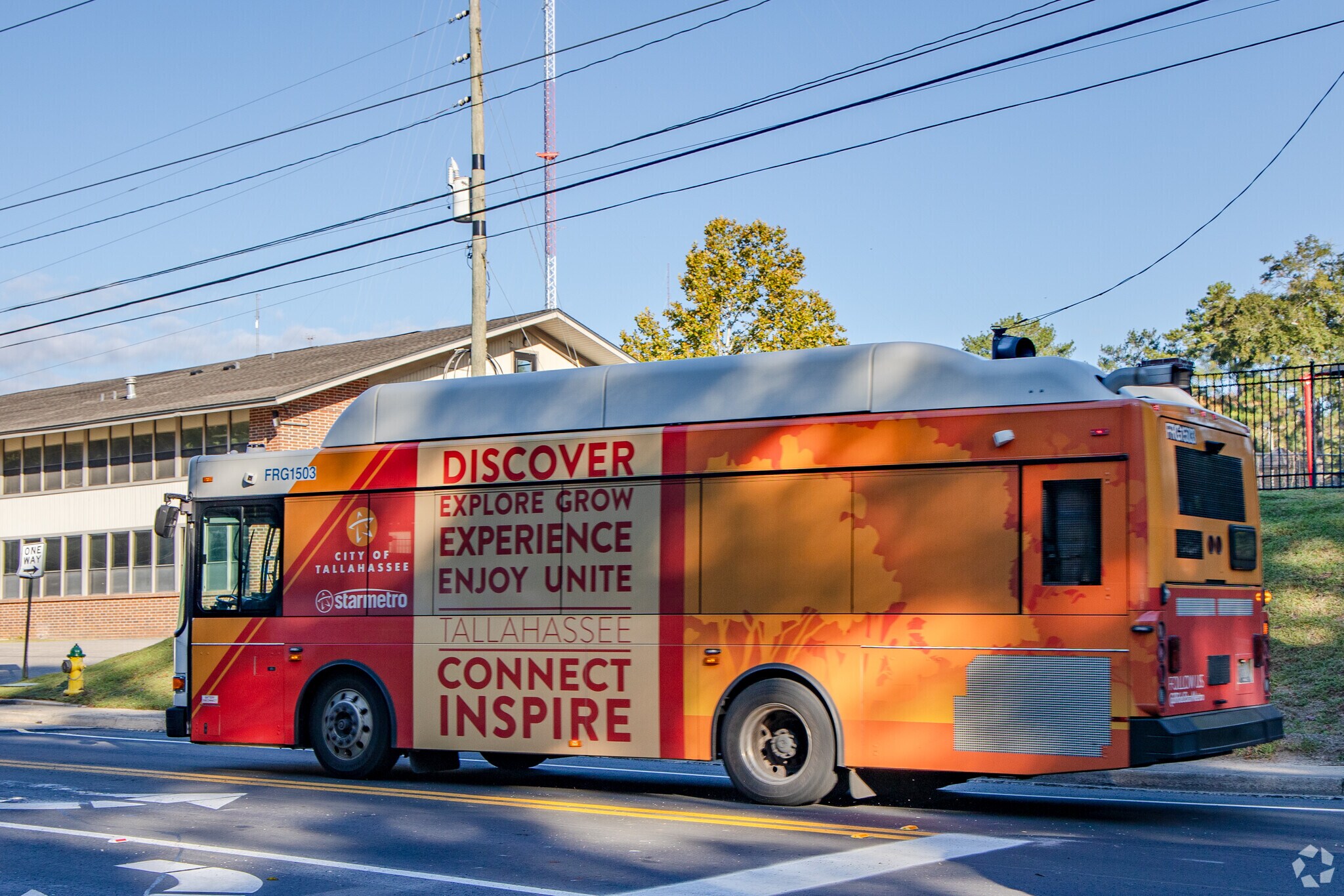 Star Metro busses provide transportation throughout the Tallahassee area.