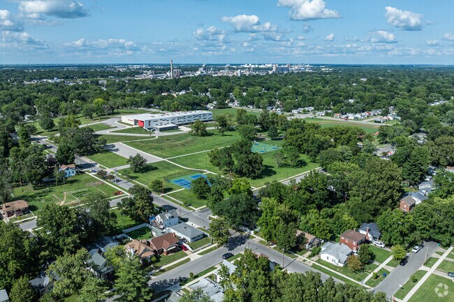 Johns Hill is a residential enclave that contains a public high school and Johns Hill Park.