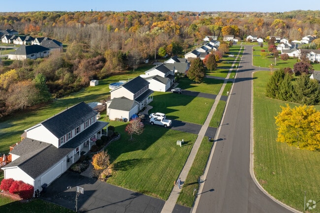 Many of Henrietta's neighborhood streets are lined with midcentury ranch homes and townhouses.