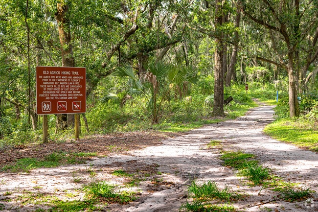 Equestrians and hikers can explore 20 miles of trails that travel through mixed scenery.