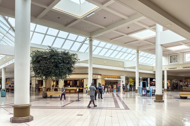 The Chesapeake Square Mall has a range of retail stores and a huge food court.
