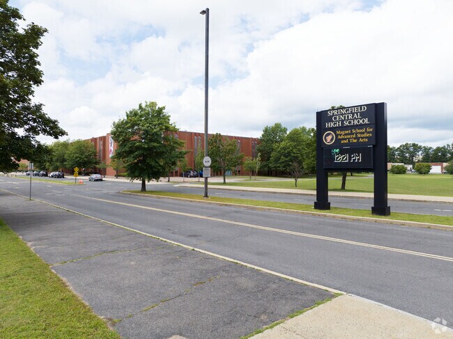 Springfield Central High School is dedicated to the arts, near Liberty Heights.