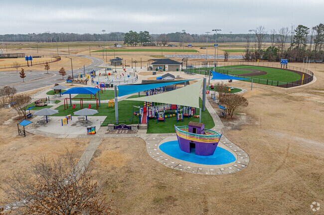 J. Burt Gillette Athletic Complex features playgrounds, athletic fields, walking trails and more.