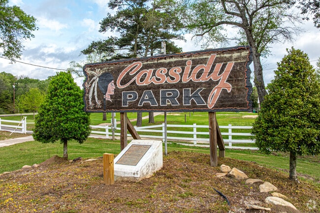 Cassidy Park is a large park that spans 25 acres.