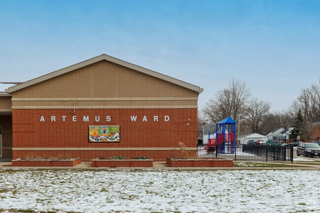 Artemus Ward the school's name graces the building.
