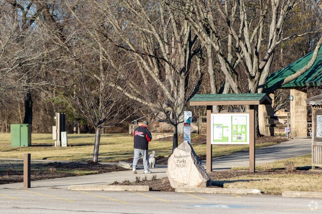 A brisk walk in Newtown's Riverside Park.