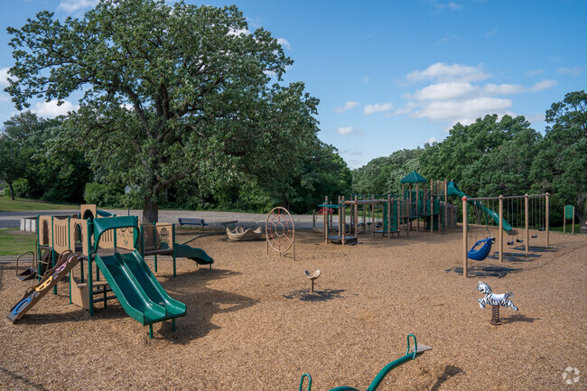 Oak Grove Elementary has a large playground.