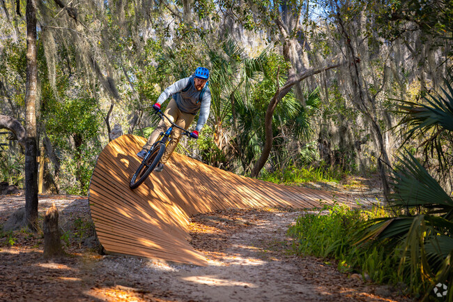 Take to the mountain biking trails on Loyce Harpe Park just outside of Fuller Heights.