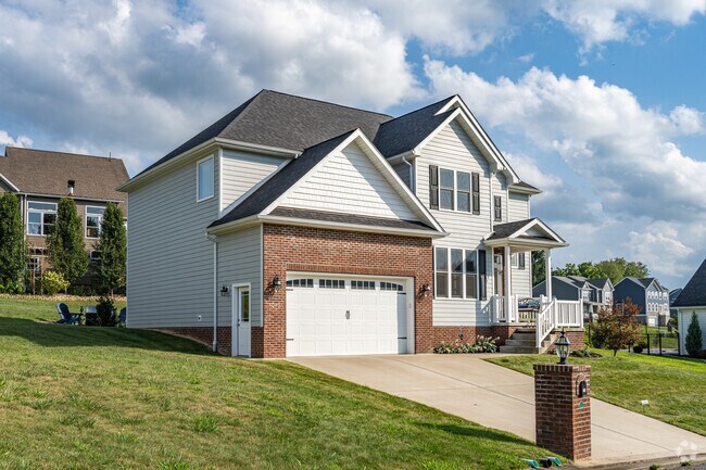 A traditional home built in the past decade shines bright in the Brookhaven sunshine.