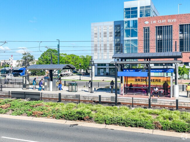 The light rail is easily accessible in University City South.