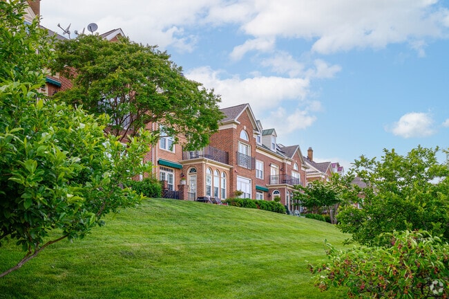 Townhomes overlook the waterfront in Old Town.