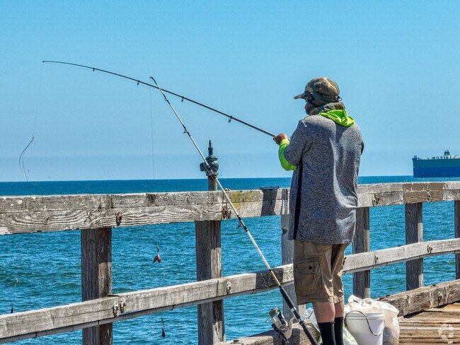 Fish along the pier of Hueneme Beach near Pleasant Valley Estates in Oxnard.