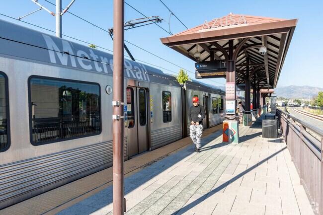 The Metro runs every 15 minutes and can take you as far as Los Angeles 7 RIverside, California.