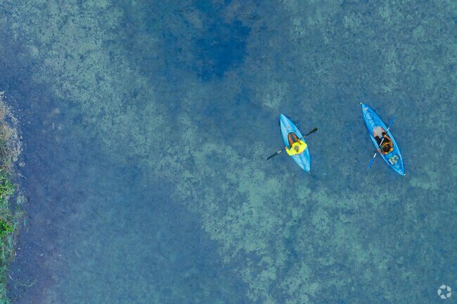 Locals like to paddle White Lake Natural Resource Area on calm, sunny afternoons.