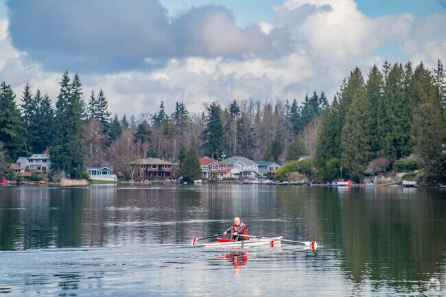 Spend the day on the water paddling around Martha Lake.