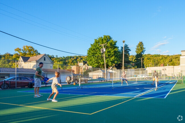 All ages are welcome to play pickleball at Edgington Lane Park in Woodsdale.