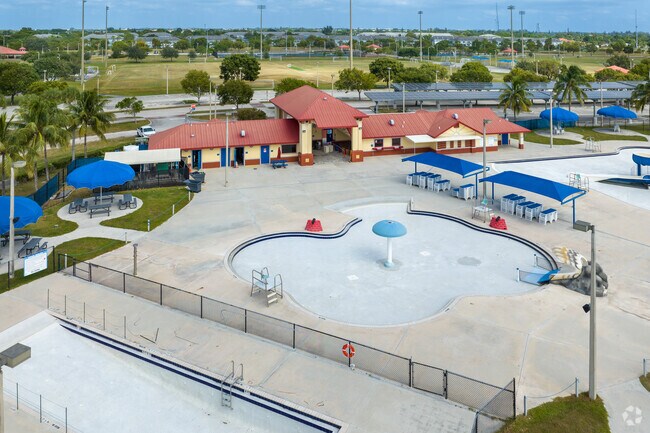 The splash park at Central Broward Regional Park in Lauderhill Ft Lauderdale is open in summer.