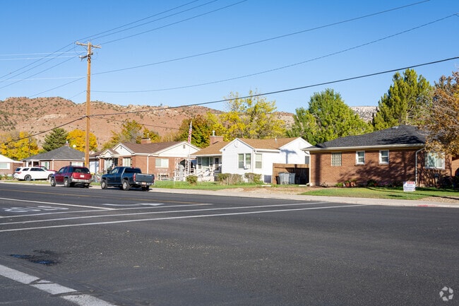 Compact homes line the streets in Richfield, showcasing simple ranch-style architecture.