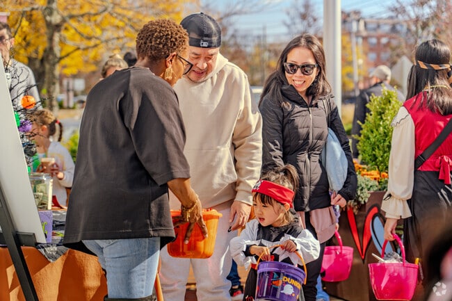 Locals can take their kids to Trick or Treat at The Street  in Chestnut Hill and enjoy getting candy.