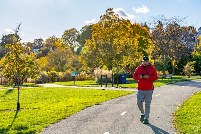 Samuel Myers Park is a popular spot for walkers and joggers.