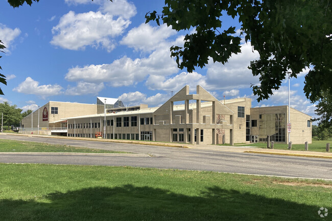 Stow-Munroe Falls High School has beautiful architecture that welcomes students and faculty.