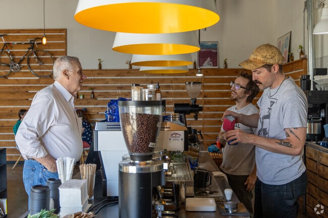 Walkable from Jefferson Park, Presta Coffee is local to Tucson and beloved by the community.