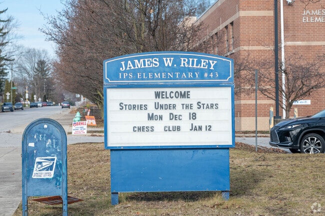 James W Riley Elementary educates young learners in the heart of Indianapolis.
