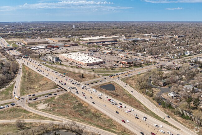 Fridley Market shopping area is located at Highway 694 and University Avenue.