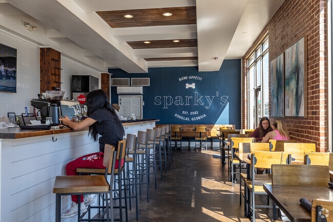 Sparkys is a casual corner cafe in downtown Douglas with a warm and friendly staff.