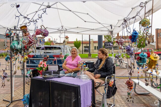 Artisans bing their crafts to the Downtown Waterloo Urban Farmers Market.
