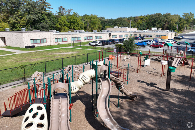The playground area at Raphael J Mcnulty Academy.