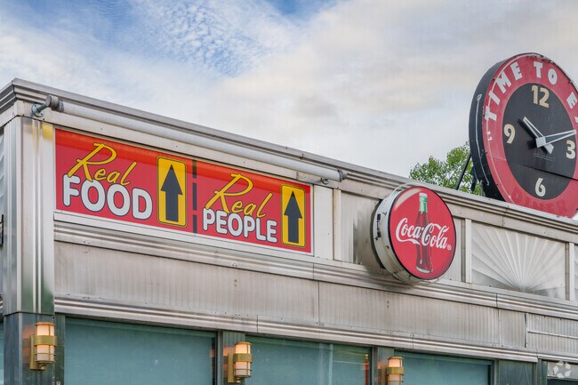 There's nothing but real food anfd real people at the Route 104 Diner in New  Hampton.