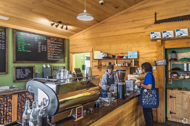 Tall Timber Coffee near Selma has friendly staff and delicious coffee.