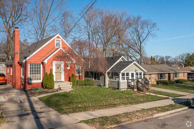 National-style homes are tucked away in the center of the South East End neighborhood.