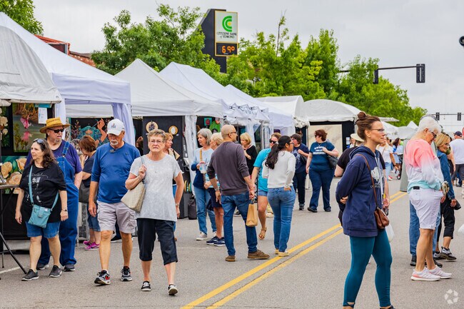 Camelot Bel-Aire residents can easily enjoy local art at the Edmond Art Festival, 8 miles away.