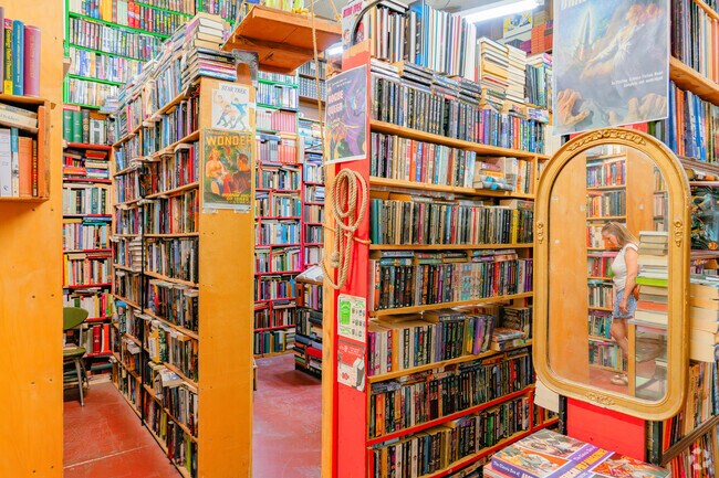 Floor to ceiling books and magazines make Cal's Books a unique shopping experience in Bonnyview.