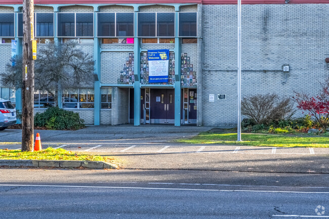 Broadview-Thomson Elementary School entrance.