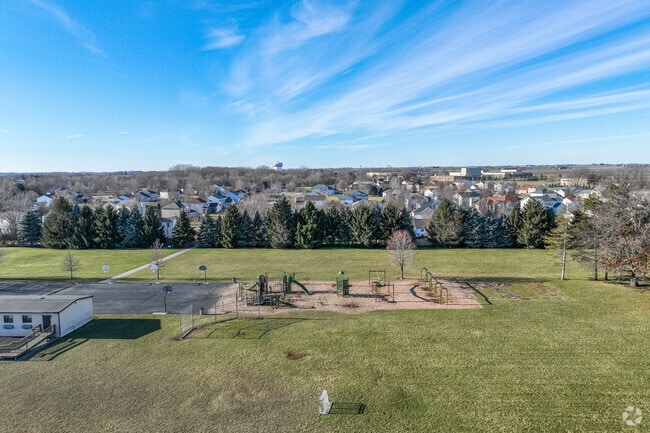 Jefferson Elementary School has a small playground for students.