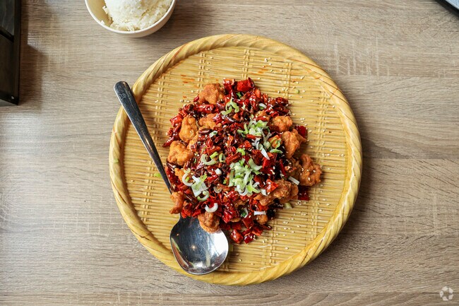 Try the spicy chicken at Mr. Szechuan's in inInner Parkside.