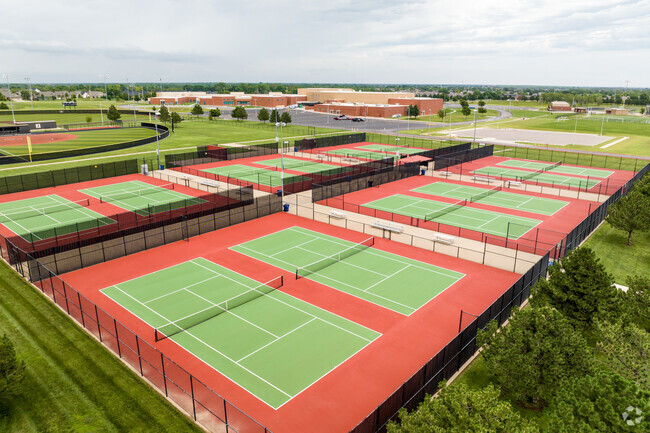 You will find several tennis courts in Maize South Middle School.