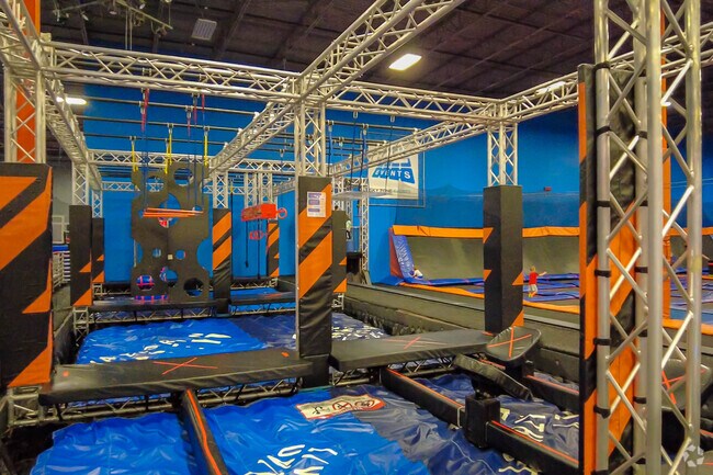 Sky Zone in Witmer has an obstacle course for kids to bounce around on.