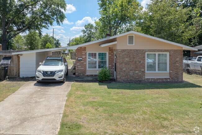 Some homes have carports for shade in the hot summer months.